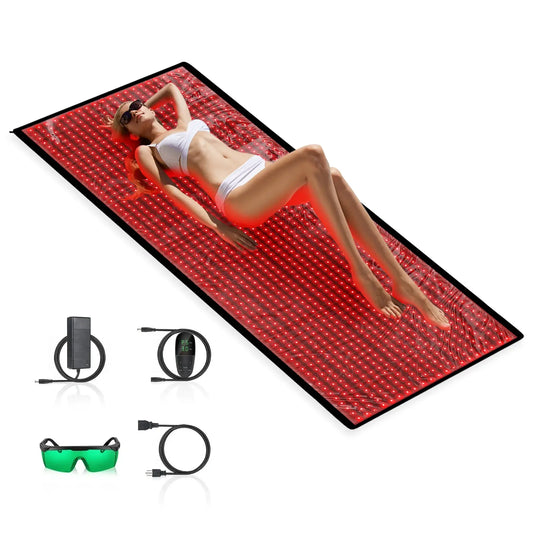New Red Light Therapy Devices Near Infrared Mat 1280pcs LED Large Pads for Whole Full Body Mat Blanket Home Relaxation Device