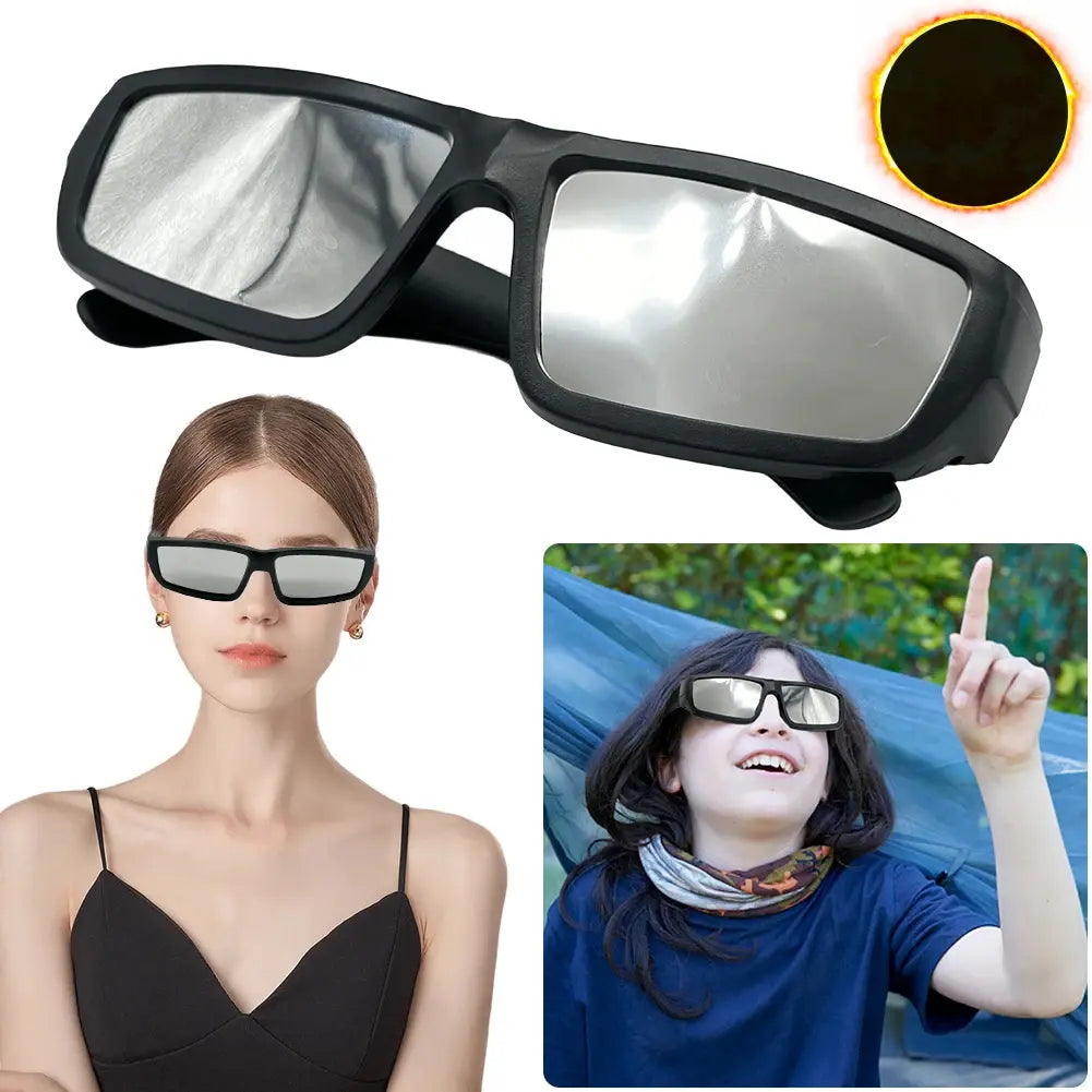 1/2/3/5pcsSafe Shades ISO Certified Plastic Eclipse Glasses Solar Eclipse Viewing Glasses Direct Sun View Safe Eye Protection